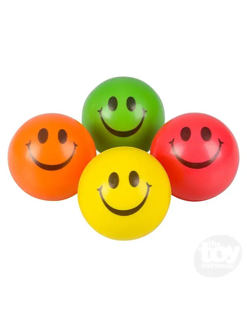 The toy network Ball - Smiley Face Stress (2.5"; Colors Vary; Sold Individually)