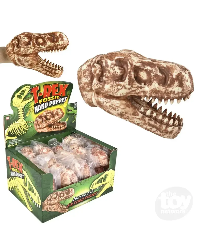 The toy network Novelty Hand Puppet T-Rex Fossil  (6")
