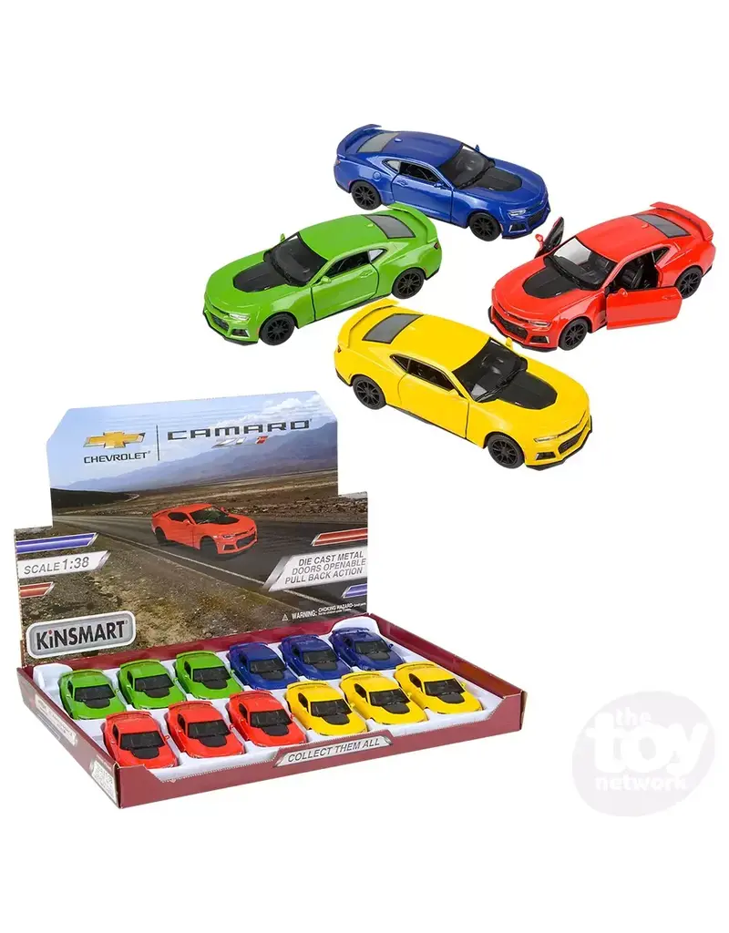 The toy network Die-cast  Pull Back 2017 Camaro ZL1 (5"; Colors Vary; Sold Individually)