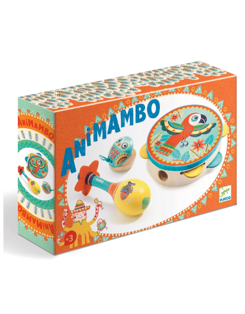 DJECO Musical Animambo Tambourine Set (3pc)