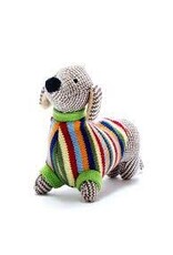 Best Years Ltd Knitted Sausage Dog Rattle
