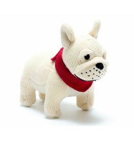 Best Years Ltd Baby Knitted Bulldog Rattle