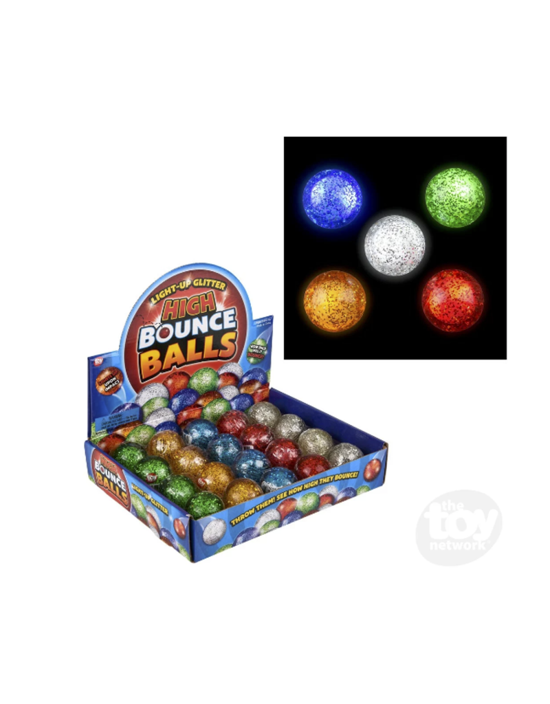 The toy network Light-Up Glitter Hi Bounce Ball
