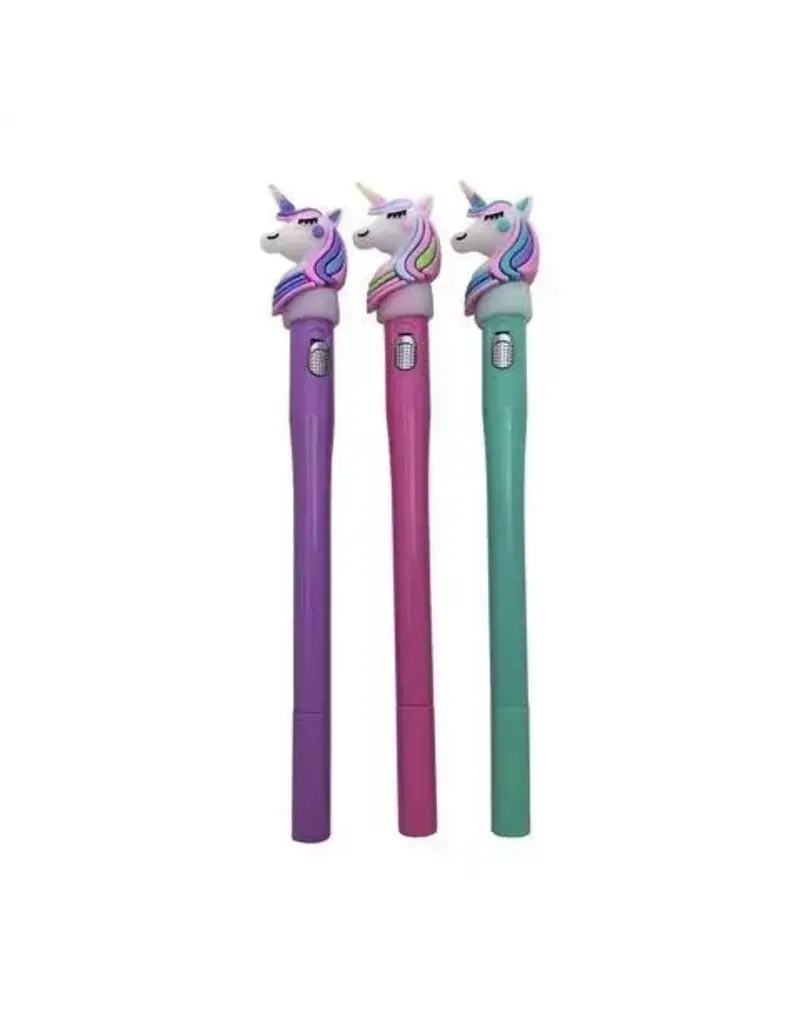 Streamline Pen - Light up Unicorn (Colors Vary; Sold Individually)