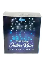 Streamline Ombre Rain Curtain Lights - Winter Nights