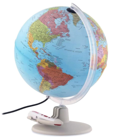 Educational Paralamondo Interactive Smart Illuminated Desk Globe (12" Diameter)