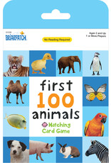 University Games Card Game First 100 Animals  Matching