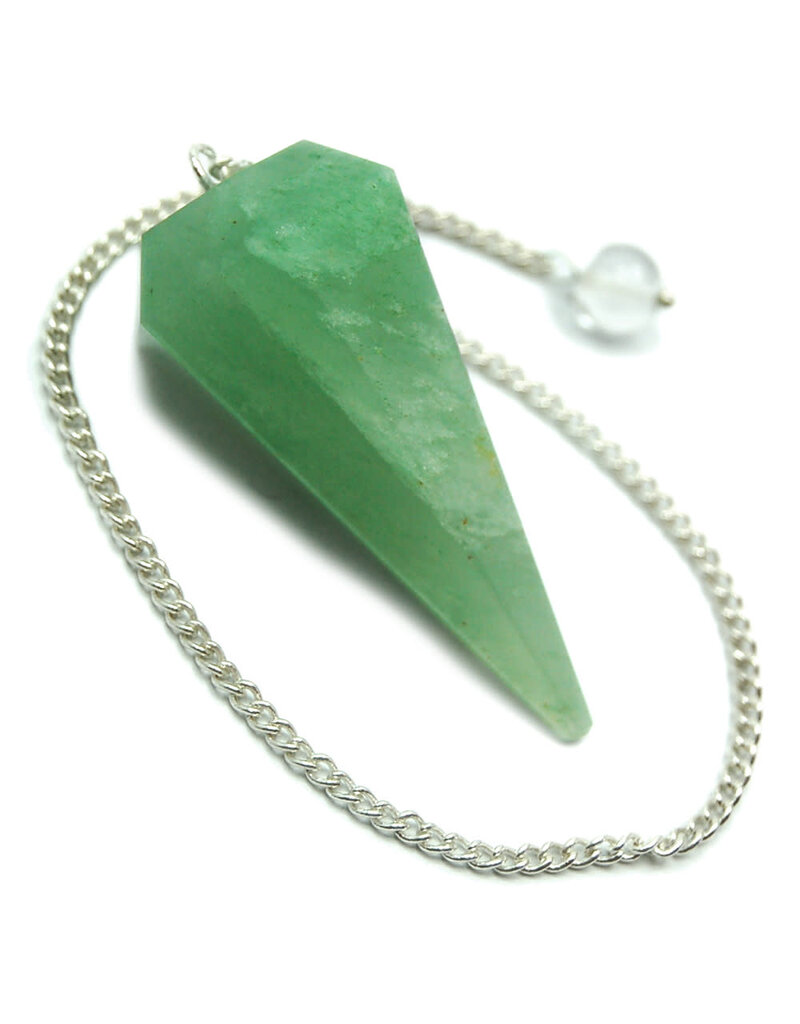 Squire Boone Village Jewelry Pendulum Green Adventurine