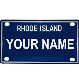 Voorco Designs RI Mini License Plate 4" x 2.25" - Xavier