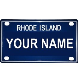 Voorco Designs RI Mini License Plate 4" x 2.25" - Nyla