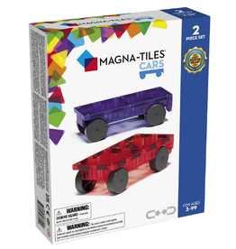 Magnatiles Magna-Tiles Cars 2-Piece Expansion Set: Purple & Red