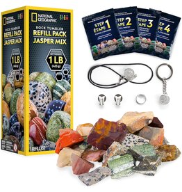 Blue Marble Rock Tumbler Refill Pack - Jasper Mix