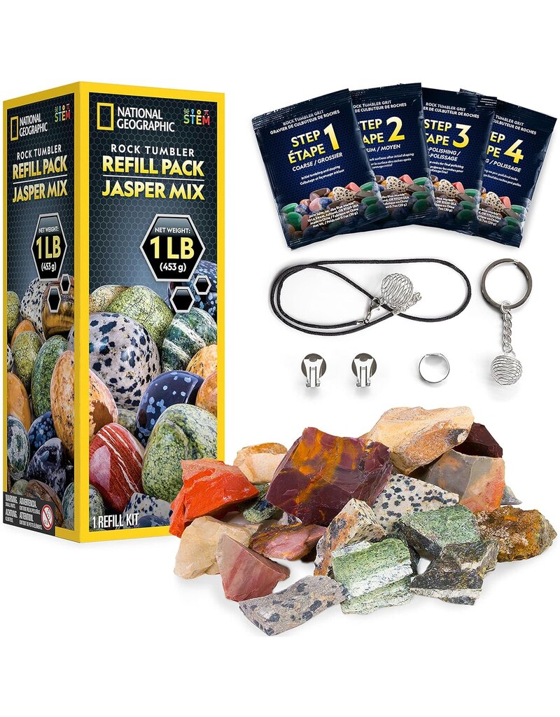 Blue Marble National Geographic Rock Tumbler Refill Pack - Jasper Mix