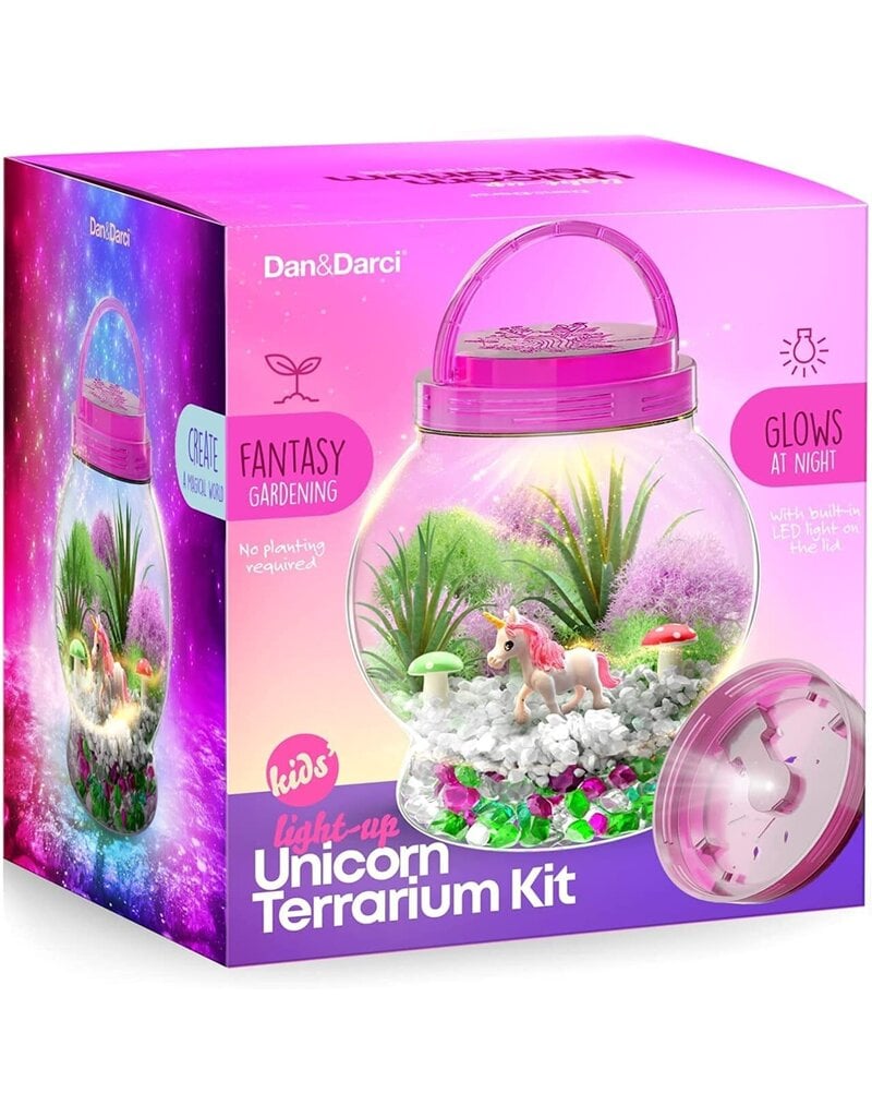 Dan&Darci Light-Up Unicorn  Terrarium Kit