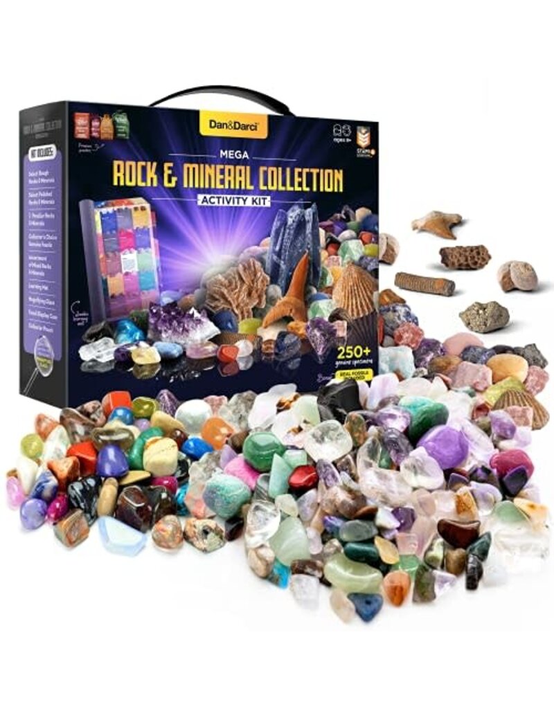 Dan&Darci Science Kit Mega Rock, Fossil, and Mineral Collection
