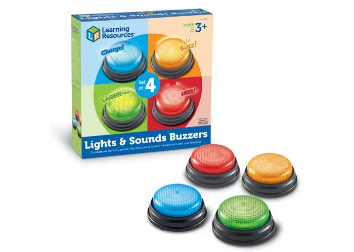 Lights & Sounds Answer Buzzers (Set of 4)