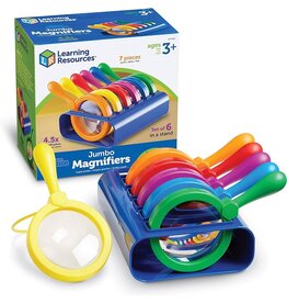Learning Resources Primary Science Jumbo Magnifiers Set Of 6 In A Stand