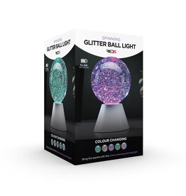 RED5 Light Color Changing Spinning Glitter Ball