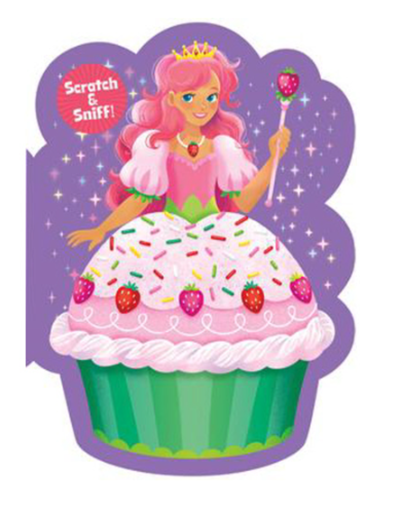 Playhouse Card - Happy Birthday - Strawberry Princess Cupcake Scratch & Sniff