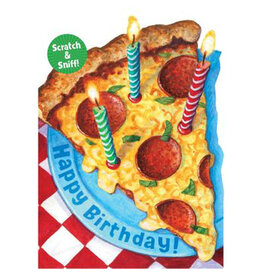 Playhouse Card - Happy Birthday Pizza Scratch & Sniff Card