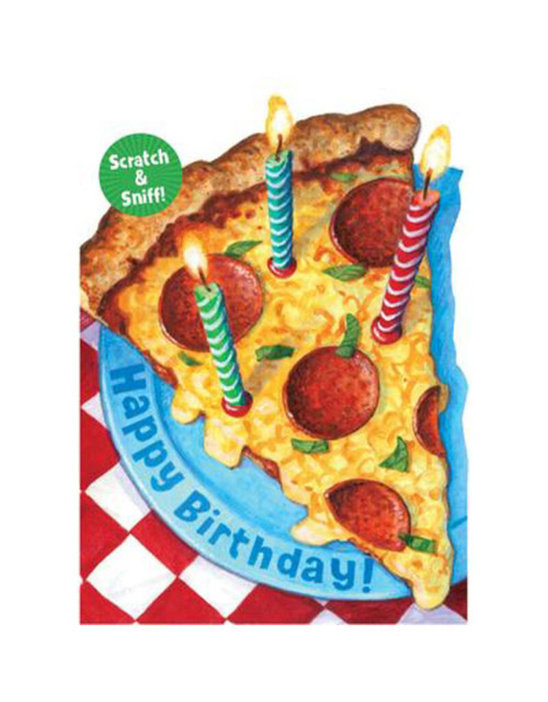 Playhouse Card - Happy Birthday Pizza Scratch & Sniff Card