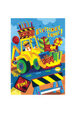 Playhouse Card - Happy Birthday - Birthday Backhoe Foil Card