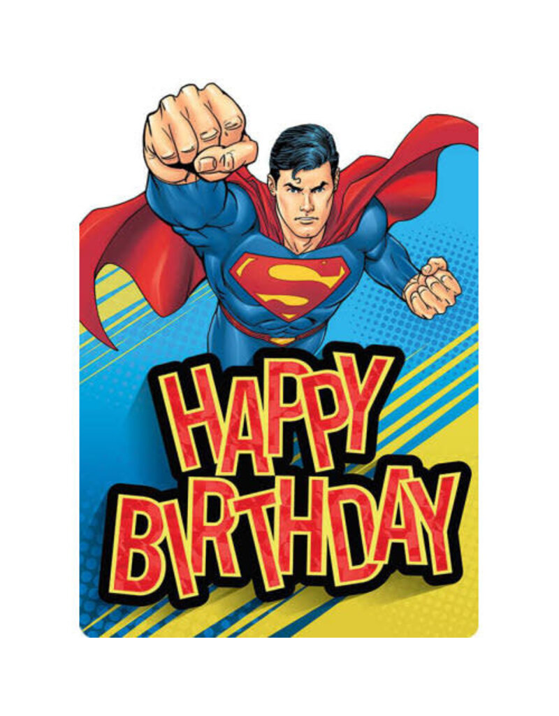 Playhouse Card - Happy Birthday - Super Man - Foil