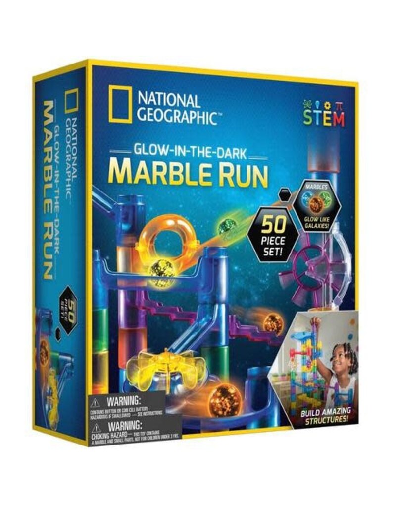 Blue Marble National Geographic Glow in the Dark Marble Run