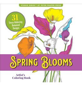 Peter Pauper Press Artist's Studio Coloring Book - Spring Blooms