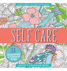 Peter Pauper Press Artist's Studio Coloring Book - Self Care