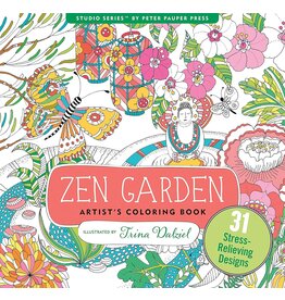Peter Pauper Press Artist's Studio Coloring Book - Zen Garden