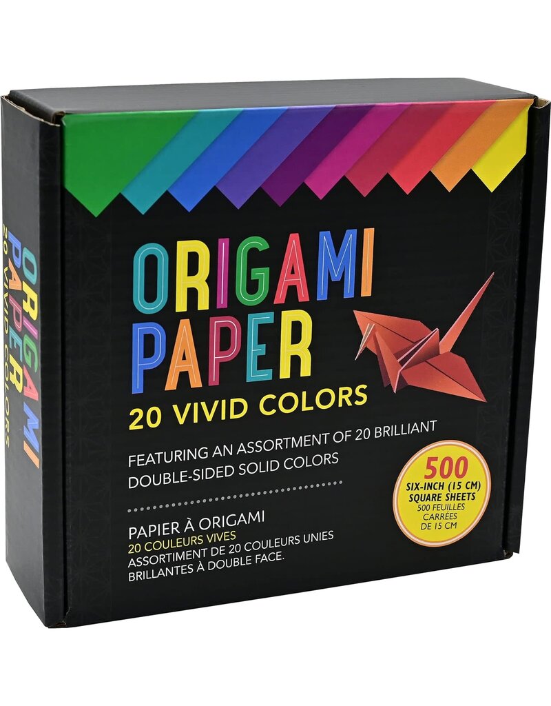 Origami Paper 20 Vivid Colors (500 Sheets) – Peter Pauper Press