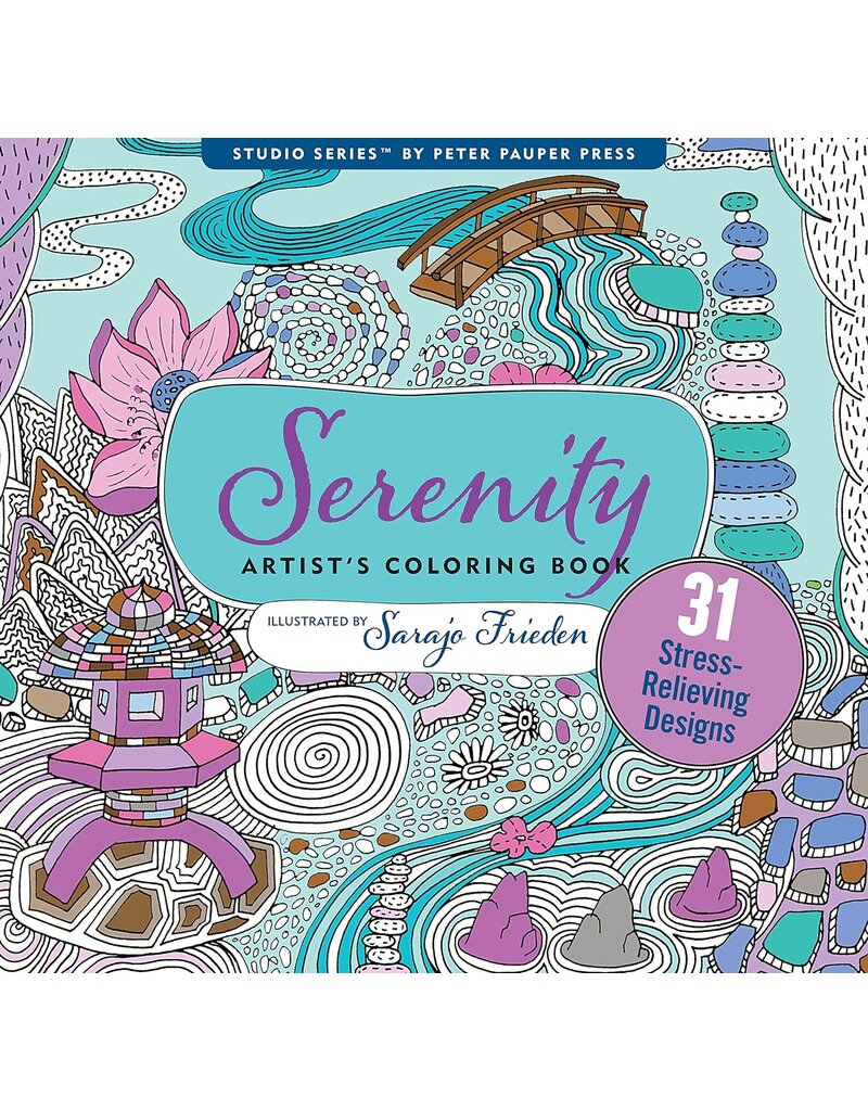 Peter Pauper Press Artist's Studio Coloring Book - Serenity