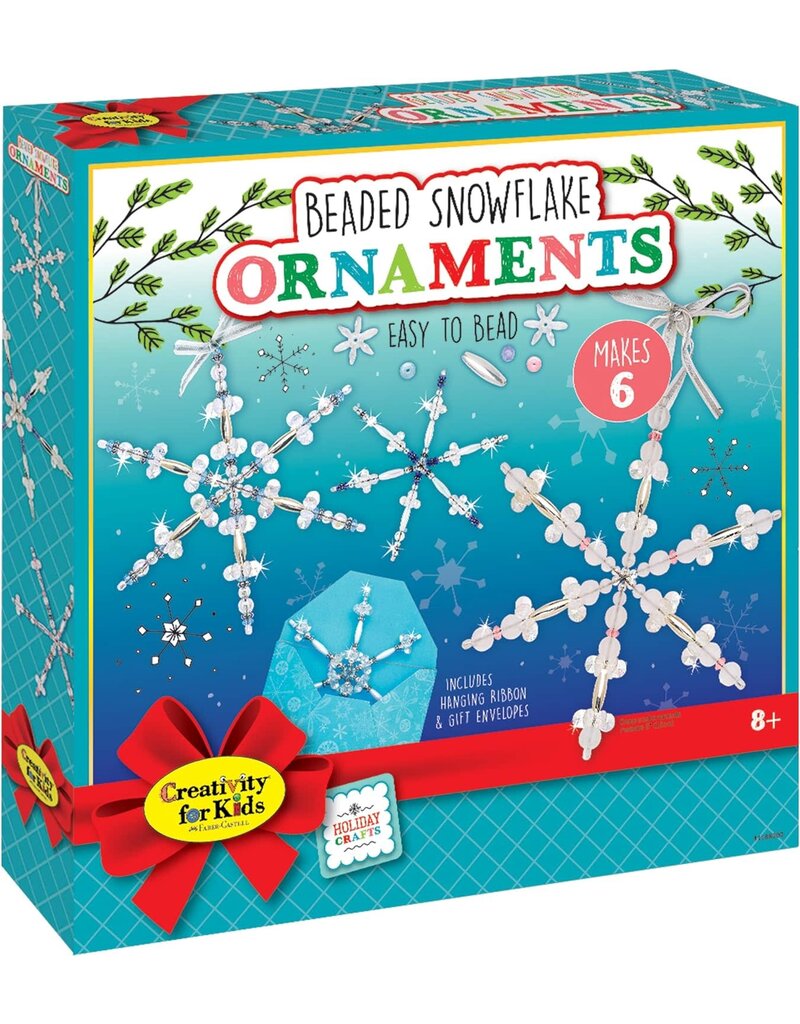 Creativity for Kids Craft Kit Beaded Snowflake Ornaments