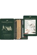 Faber-Castell Pitt Monochrome Set, Tin of 12