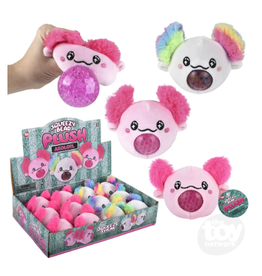 The toy network Squeezy Bead Axolotl (Colors Vary)