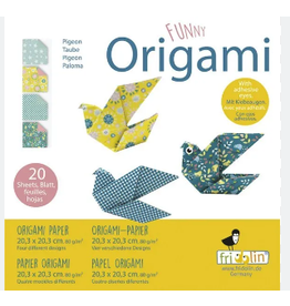 Fridolin Art Supplies Funny Origami Pigeon (20 Sheets; 20 cm x 20 cm)