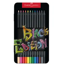 Faber-Castell Art Supplies Black Edition Color Pencils 12