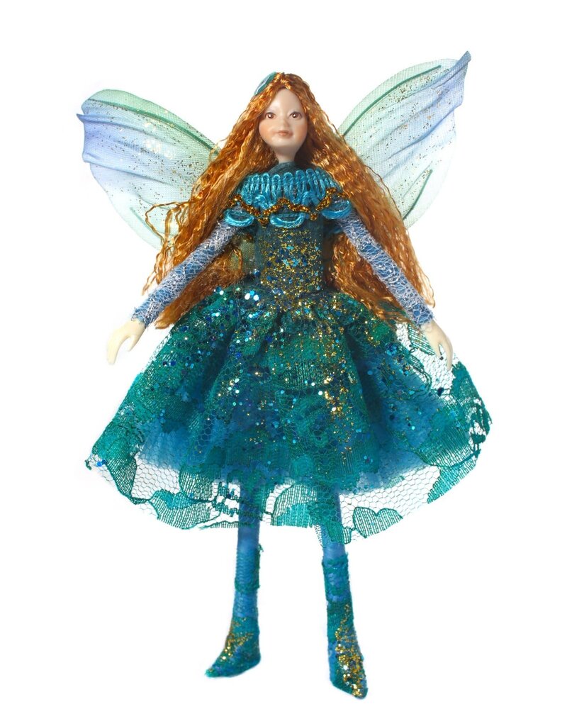 From There To Here Tassie Design Handmade Glitter Fairy Doll with Wings - Alexia