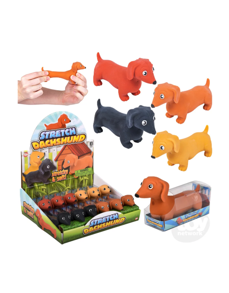 The toy network Novelty Stretch Dachshund (Sold Individually; Colors Vary)