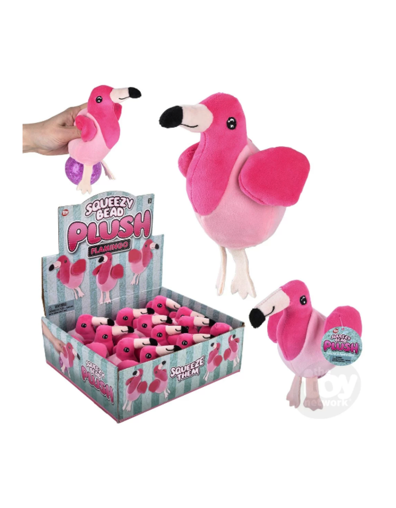 The toy network Fidget Squeezy Bead Plush - Flamingo (3"; Sold Individually)