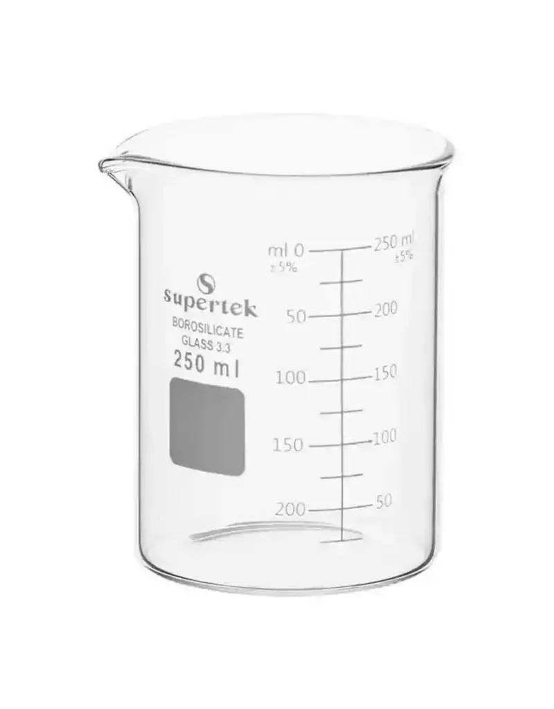 Supertek Scientific Scientific Labware Borosilicate Glass Beaker 250 mL