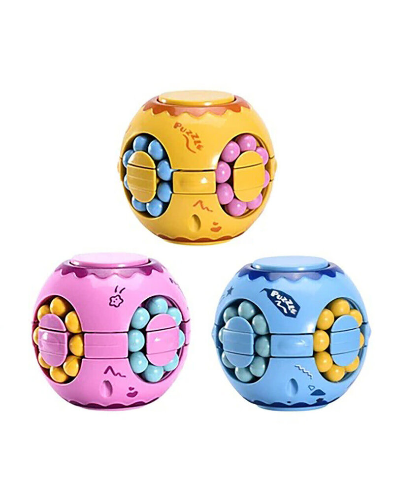 Toyarina Fidget Magic Bean Spinner Puzzle Ball (Sold Individually, Assorted Colors)
