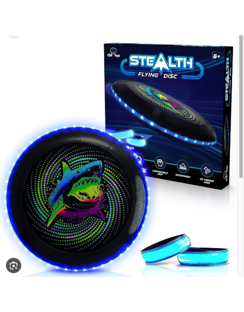 USA Toyz Flying Stealth Frisbee LED Disc ( Black)