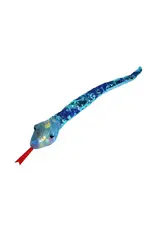 Wild Republic Plush Snake Sequin Teal/Purple (54"; Sold Individually)