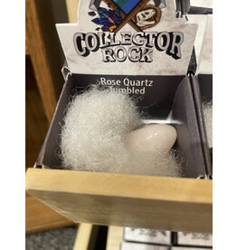 Squire Boone Village Rock/Mineral Collector Box - Rose Quartz, Tumbled
