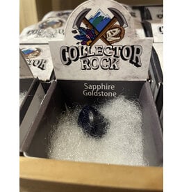 Squire Boone Village Rock/Mineral Collector Box - Sapphire Goldstone