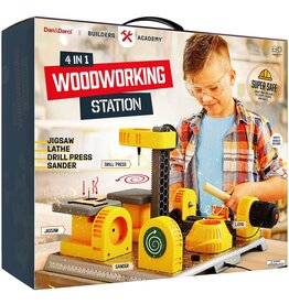 Dan&Darci 4 in 1 Woodworking Station for Kids