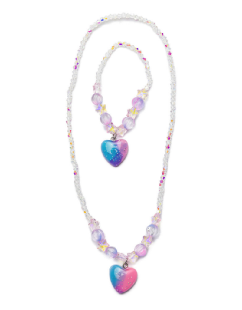 Creative Education (Great Pretenders) Galaxy Heart Necklace and Bracelet