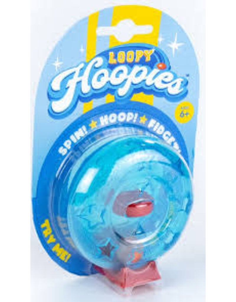 Blue Orange Loopy Hoopies Blue Stars
